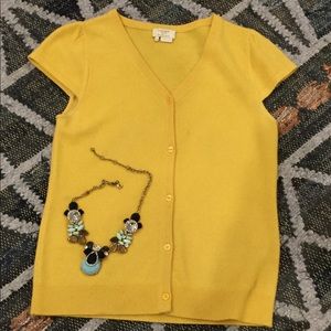 Kate Spade yellow cashmere sweater